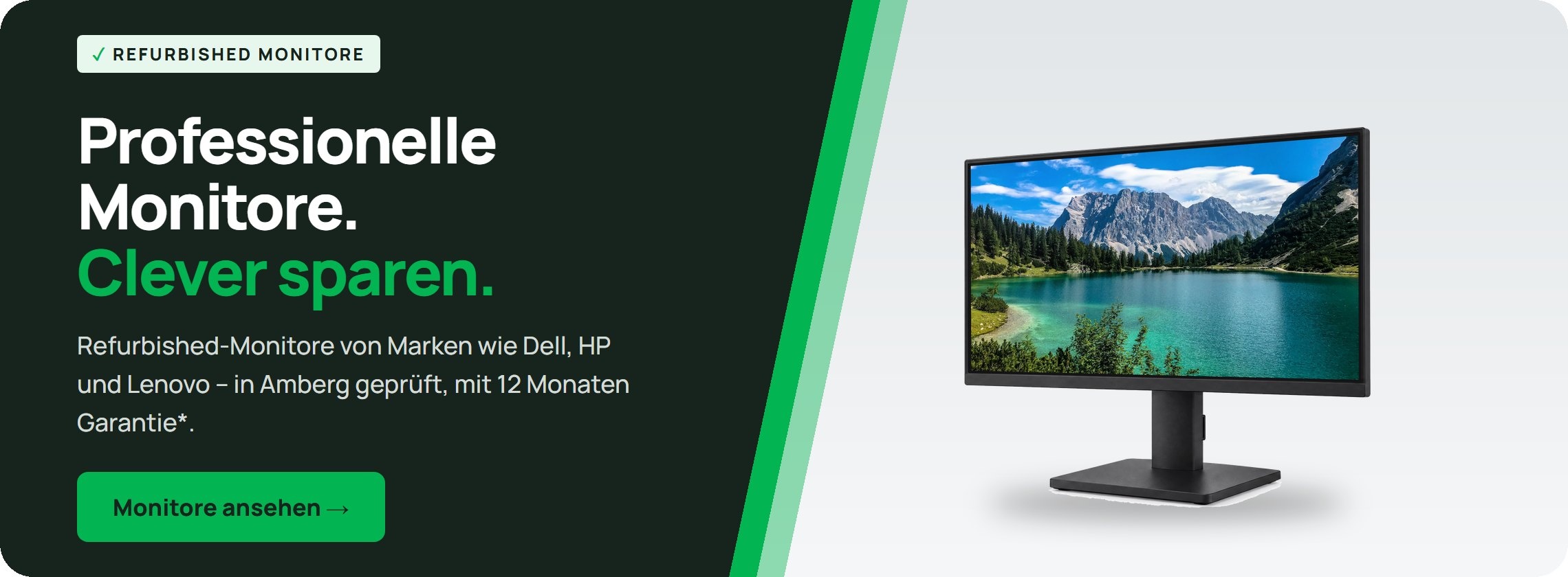 Refurbished Monitore: Professionelle Monitore. Clever sparen.