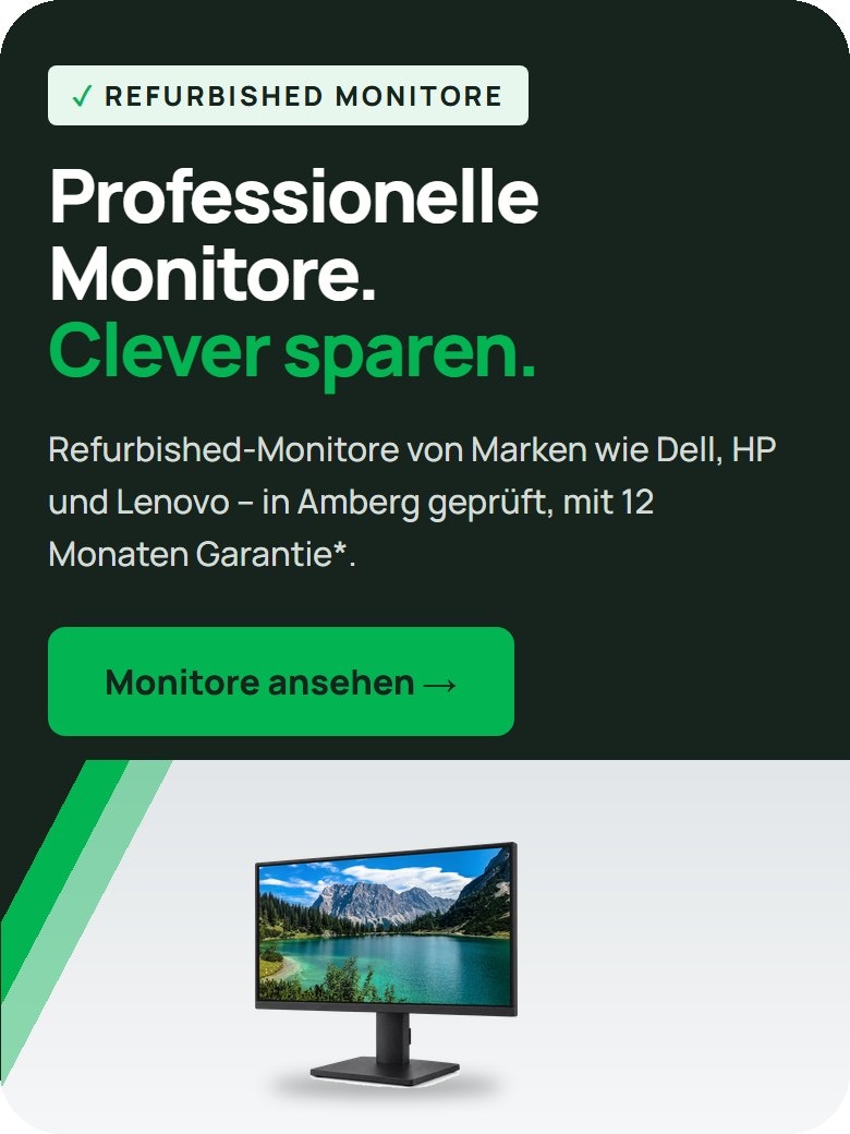 Refurbished Monitore: Professionelle Monitore. Clever sparen.