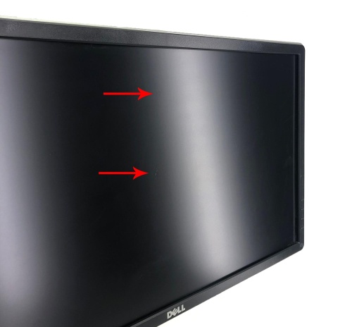 Dell P2314H 23-Zoll Monitor Full HD IPS DP DVI VGA 4x USB2.0 schwarz Pivot Displaykratzer - Gebraucht