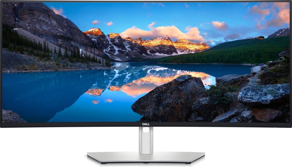 Dell UltraSharp U3821DW 37,5-Zoll Curved Monitor 3840x1600 IPS 5ms DP HDMI USB-C LAN P-i-P silber