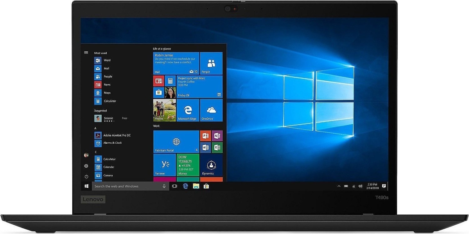 Lenovo ThinkPad T490s 14" – I5 8ª Gen, 256GB SSD, 8GB RAM, Win 11 Pro – Ricondizionato