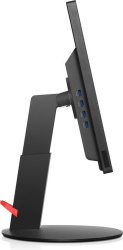 Lenovo ThinkVision T2324p 23" Monitor IPS FHD 1920x1080 DP VGA HDMI USB 7ms black Good - Refurbished