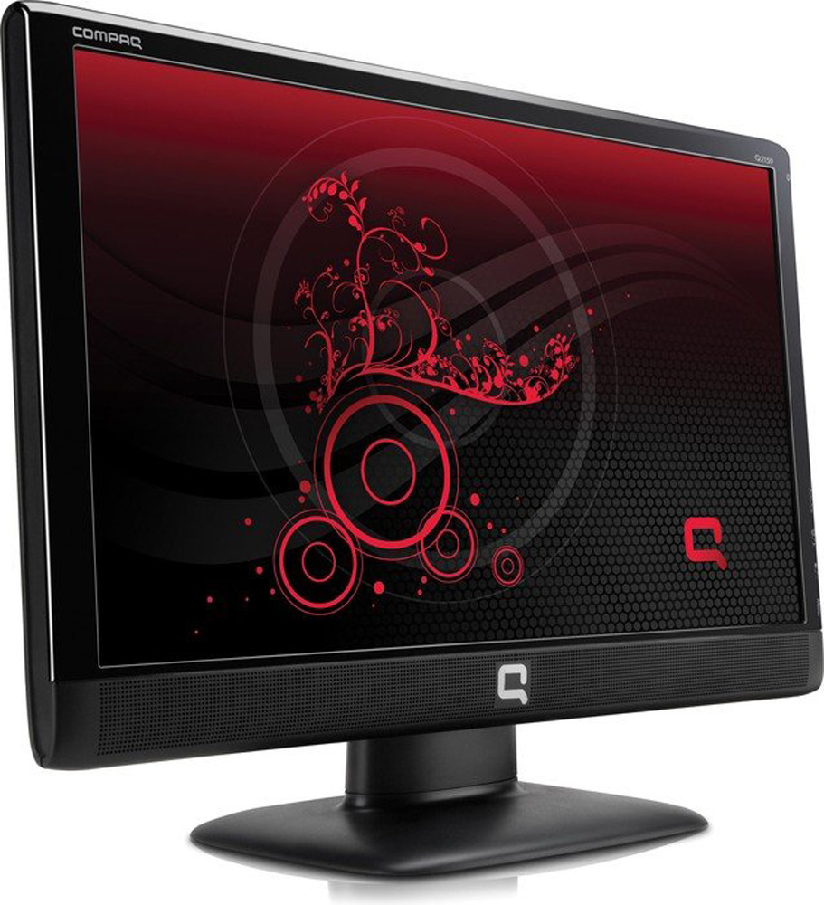 HP Compaq Q2159 21,5-Zoll Monitor TN FHD 1920x1080 Lautsprecher VGA 5ms schwarz Displaykratzer - Gebraucht
