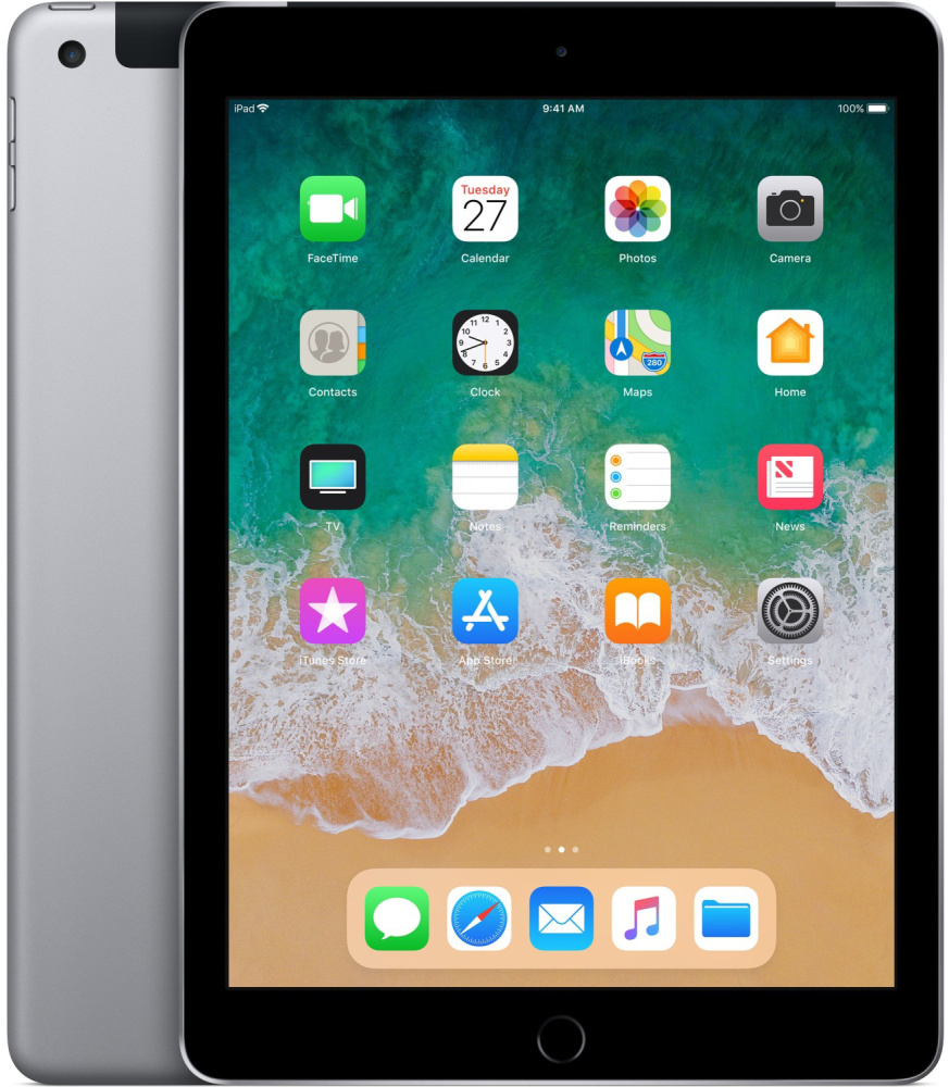Apple iPad 6 9,7 Zoll Tablet 128GB WLAN Cellular spacegrau schwarz A1954