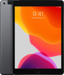 Apple iPad 7 (2019) 10,2 Zoll Tablet 128GB WiFi + Cellular 4G Fingerprint Spacegrau schwarz Gut - Refurbished