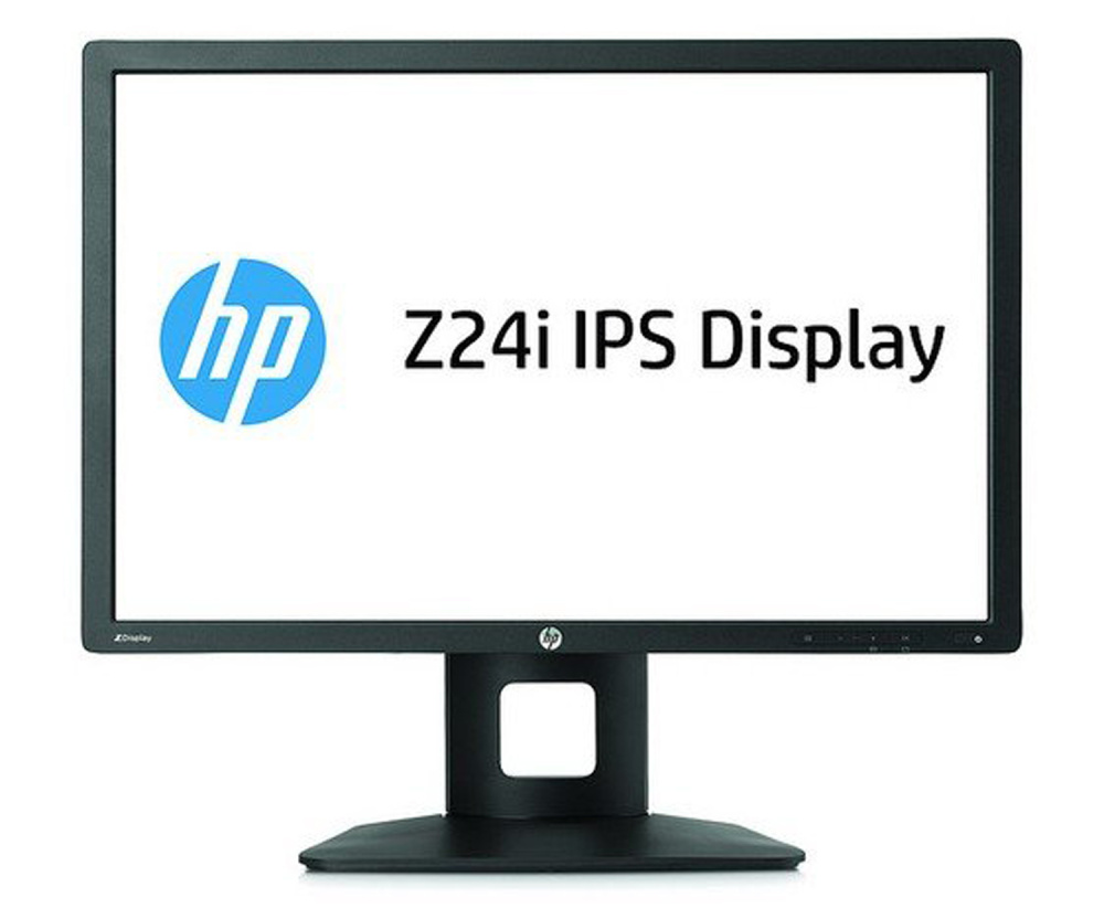 HP Z24i 24" Monitor IPS WUXGA 1920x1200 DP DVI VGA USB 8ms black Display spot - Used