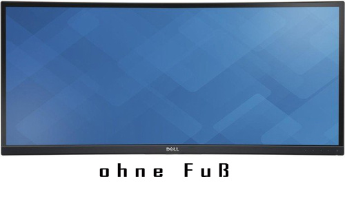 Dell UltraSharp U3415W 34-Zoll Curved Monitor Ultrawide 3440x1440 21:9 IPS 5ms DP MiniDP HDMI USB schwarz ohne Fuß Gut - Refurbished