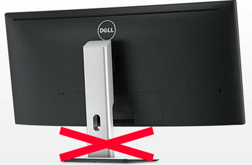 Dell UltraSharp U3415W 34-Zoll Curved Monitor Ultrawide 3440x1440 21:9 IPS 5ms DP MiniDP HDMI USB schwarz ohne Fuß Gut - Refurbished