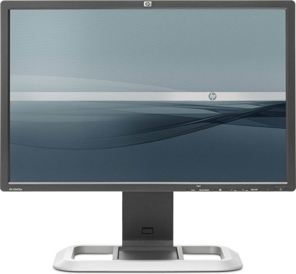 HP LP2475w 24-Zoll Monitor IPS WUXGA 1920x1200 DP HDMI DVI USB S-Video 6ms schwarz