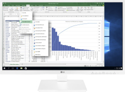 LG 24BK550Y-W 23.8-inch Monitor IPS FHD 1920x1080 HDMI VGA DP DVI USB 5ms white Good - Refurbished