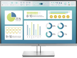 HP EliteDisplay E273 27-inch Monitor IPS FHD 1920x1080 DP HDMI VGA USB 5ms silver Display Scratches - Used
