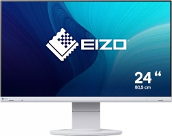 Eizo FlexScan EV2460-WT 23.8 inch Monitor IPS FHD 1920x1080 DP HDMI DVI VGA USB Speaker 5ms white