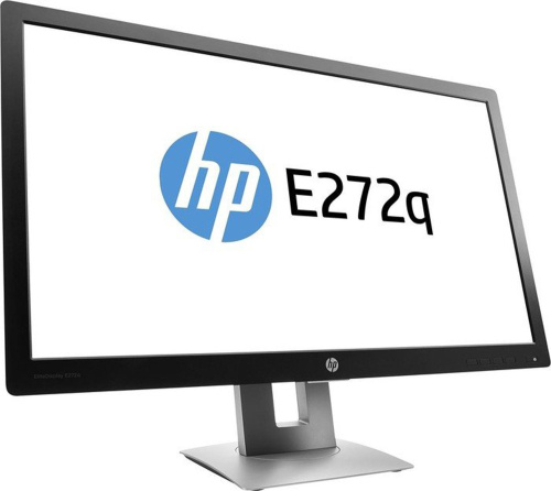 HP EliteDisplay E272q 27-inch Monitor IPS WQHD 2560x1440 DP HDMI VGA USB 7ms black Good - Refurbished