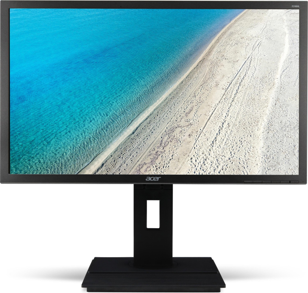 Acer Business B6 B246HLymdpr 24 Zoll Monitor TN FHD 1920x1080 DP VGA DVI Lautsprecher 5ms schwarz Displaykratzer - Gebraucht