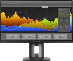 HP Z27n 27-inch Monitor IPS WQHD 2560x1440 DP Mini-DP HDMI VGA USB 14ms black Good - Refurbished