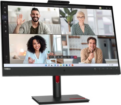 Lenovo ThinkVision T27HV-30 27-inch Monitor IPS WQHD 2560x1440 DP HDMI USB-C Webcam Speaker 4ms black Very good - Refurbished