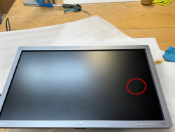 HP EliteDisplay E271i 27-Zoll Monitor IPS FHD 1920x1080 DP VGA DVI USB 7ms silber ohne Fuß Displaykratzer - Gebraucht