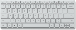 Microsoft Designer Compact Keyboard Gletscherblau Bluetooth Tastatur US-QWERTY