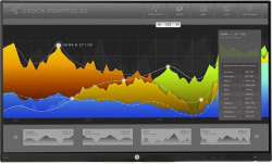 HP Z23n 23-Zoll Monitor IPS FHD 1920x1080 DP HDMI VGA USB 7ms schwarz ohne Fuß Displaykratzer - Gebraucht
