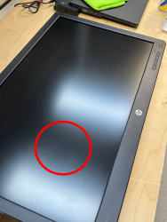 HP ProDisplay P240va 23,8-Zoll Monitor VA FHD 1920x1080 DP HDMI VGA 8ms schwarz ohne Fuß Displaykratzer - Gebraucht
