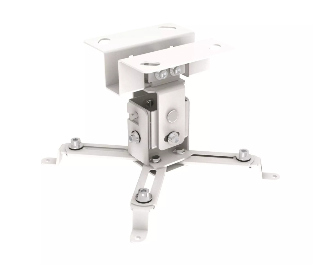 Beamerhalterung Deckenhalter Projektor Beamer Halterung universal bis 20kg weiss