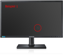 Samsung S24C450KBL 23,6-Zoll Monitor TN FHD 1920x1080 DVI VGA 5ms schwarz Displaykratzer - Gebraucht