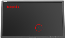 Lenovo ThinkVision LT2323p 23-Zoll Monitor TN FHD 1920x1080 DP VGA DVI USB 5ms schwarz ohne Fuß Displaykratzer - Gebraucht