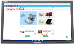 Lenovo ThinkVision LT2323p 23-Zoll Monitor TN FHD 1920x1080 DP VGA DVI USB 5ms schwarz ohne Fuß Displaykratzer - Gebraucht