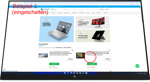 HP E24 G4 23,8-Zoll Monitor IPS FHD 1920x1080 DP HDMI VGA USB 5ms schwarz ohne Fuß Displaykratzer - Gebraucht