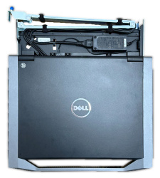 Dell DKMMLED185-001 18.5-inch rack console keyboard mouse display QWERTY US 1U Used