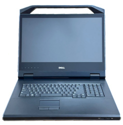 Dell DKMMLED185-001 18.5-inch rack console keyboard mouse display QWERTY US 1U Used