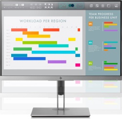 HP EliteDisplay E243i 24-Zoll Monitor IPS WUXGA 1920x1200 DP HDMI VGA USB 5ms silber Sehr gut - Refurbished
