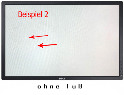 Dell U2412M LED-Monitor 24-Zoll IPS 1920x1200 schwarz ohne Fuß Displayfleck - Gebraucht