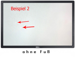 Dell U2412M LED-Monitor 24-Zoll IPS 1920x1200 schwarz ohne Fuß Displayfleck - Gebraucht