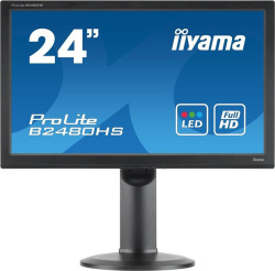 iiyama ProLite B2480HS-B2 23.6-inch Monitor FHD 1920x1080 HDMI DVI VGA speaker 2ms black Excellent - Refurbished