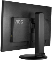 AOC e2770Pqu 27-inch Monitor TN FHD 1920x1080 DP HDMI VGA DVI USB speaker 2ms black Very good - Refurbished