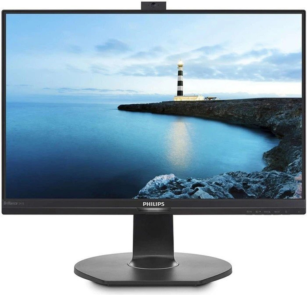 Philips B-line 241B7QPJKEB 23.8-inch Monitor IPS FHD 1920x1080 DP HDMI VGA USB speaker Webcam 5ms black Good - Refurbished