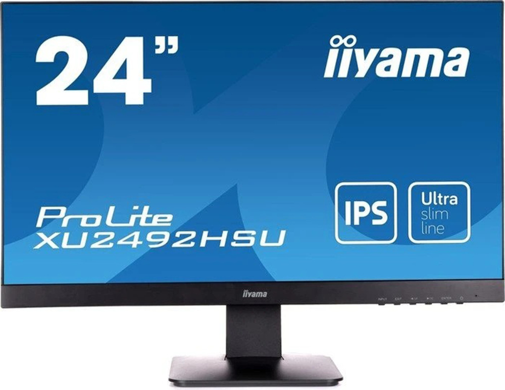 iiyama ProLite XU2492HSU-B1 23.8-inch Monitor IPS FHD 1920x1080 DP HDMI VGA USB speaker 5ms black