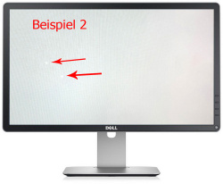 Dell P2314H 23-Zoll Monitor Full HD IPS DP DVI VGA 4x USB2.0 schwarz Pivot Displayfleck - Gebraucht