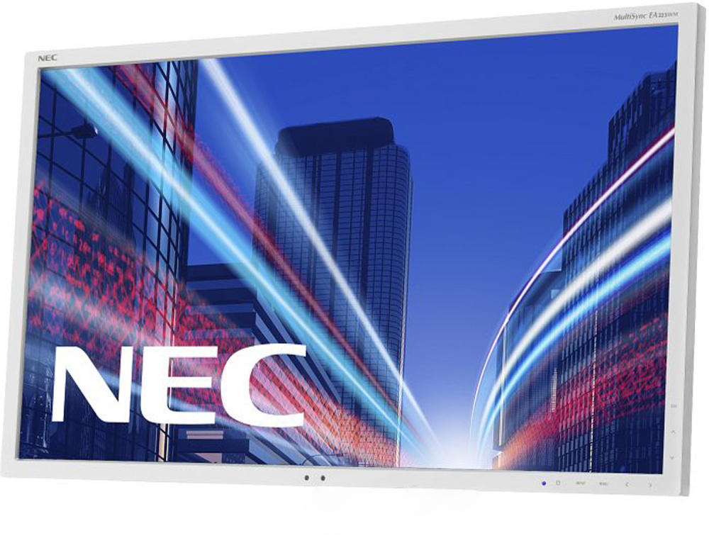 NEC MultiSync EA223WM-WH 22-inch Monitor TN WSXGA+ 1680x1050 DP VGA DVI USB speaker 5ms white without stand Very good - Refurbished