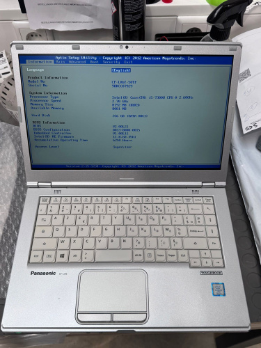 Panasonic CF-LX6 14-inch Notebook i5-7300U 8GB 256GB SSD FHD FR WCAM WIN10 Display scratches - Used