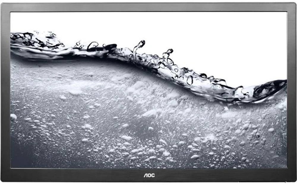 AOC e2770Pqu 27-inch Monitor TN FHD 1920x1080 DP HDMI VGA DVI USB speaker 2ms black without stand Good - Refurbished