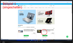 Fujitsu B-Line B27-9 TS FHD 27-Zoll Monitor IPS FHD 1920x1080 DP HDMI VGA USB-C Lautsprecher 5ms schwarz ohne Fuß Displaykratzer - Gebraucht