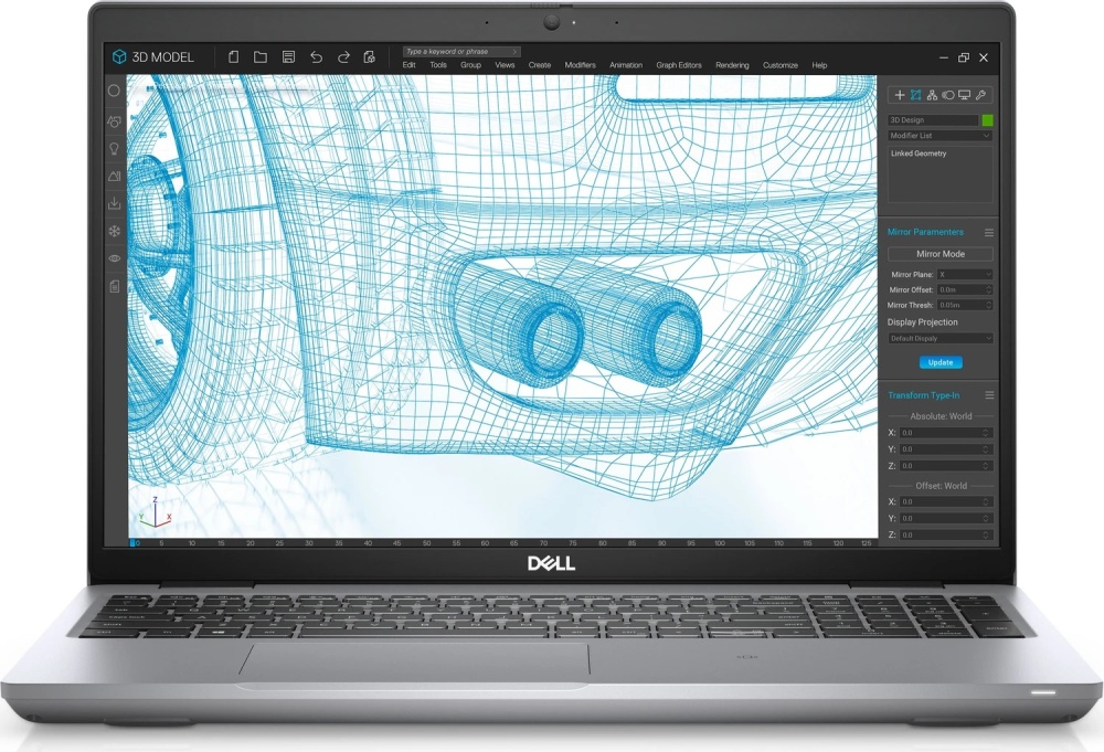 Dell Precision 3561 15.6-inch Laptop i9-11950H 64GB 1TB SSD FHD T600 DE Backlight FP WCAM WIN11 Good - Refurbished