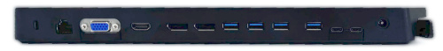 Fujitsu Port Replicator NPR50 proprietary DP HDMI DVI VGA USB-C USB-A RJ-45 without power supply