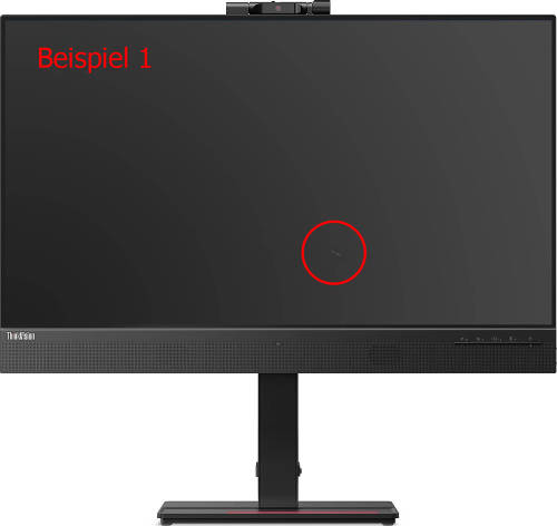 Lenovo ThinkVision T27hv-20 27-Zoll Monitor WQHD mit Webcam - Refurbished Displaykratzer - Gebraucht (mit Standfuß)
