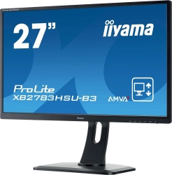iiyama ProLite XB2783HSU-B3 27-inch Monitor VA 75Hz FHD 1920x1080 DP HDMI VGA USB speaker 4ms black
