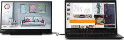 Lenovo ThinkVision M14 (2019) 14-inch Monitor Portabel IPS FHD 1920x1080 USB-C 6ms black Very good - Refurbished