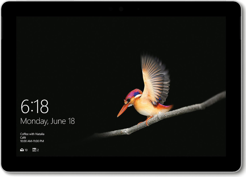 Microsoft Surface GO 10-inch Tablet Pentium 4415Y 8GB 128GB SSD 1800 x1200 Touch WCAM WIN10 platinum