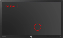 HP EliteDisplay E232 23 Zoll Monitor IPS FHD 1920x1080 DP HDMI VGA USB 7ms schwarz ohne Fuß Displaykratzer - Gebraucht